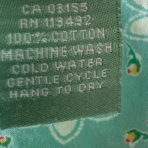 April Cornell county pocket Mint Floral Midi maxi Dress size L - Picture 9 of 10